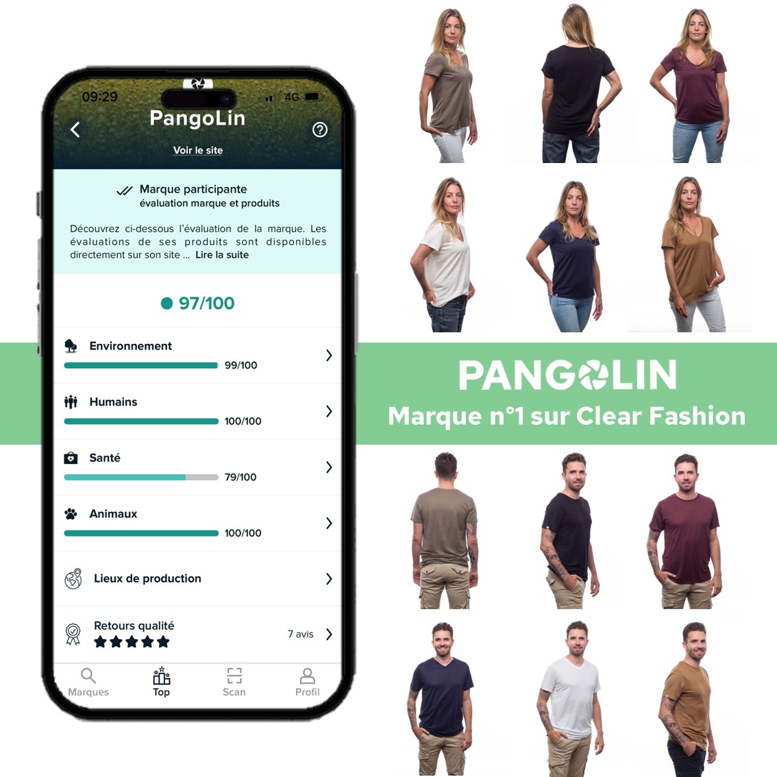 PANGOLIN MARQUE N 1 CLEAR FASHION